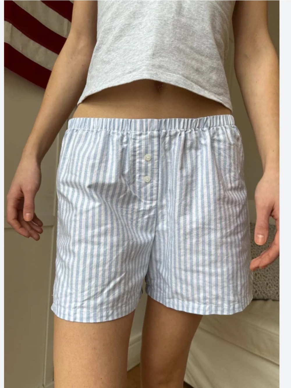 NWT Brandy Melville Striped Boxer Shorts
